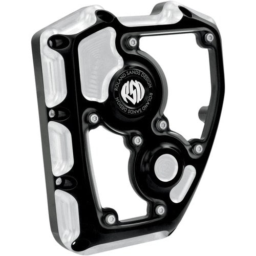 Roland Sands Design Cam Cover Clarity Contrast Cut 1-17 Twin Cam | 0177-2003-BM