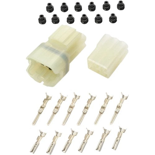 Shindy Multi-Conductor Electrical Connectors, Six-Pin, Water-Resistant | 16-626