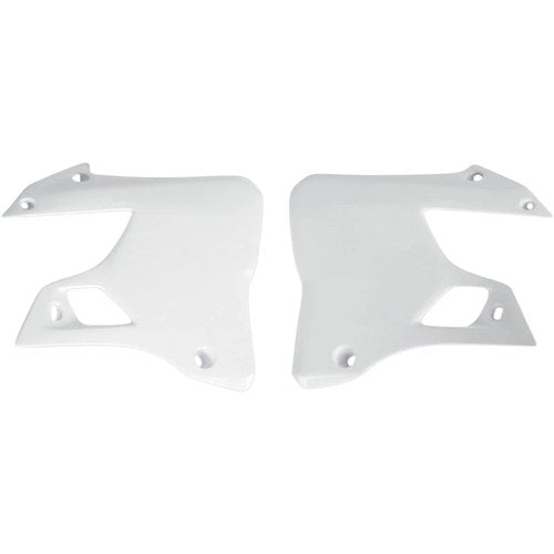 UFO Radiator Shrouds - YZ125/250 96-00 - White | YA02898046