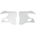 UFO Radiator Shrouds - YZ125/250 96-00 - White | YA02898046