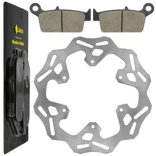 Rear Wheel Brake Disc Rotor W / Brake Pad Fits Yamaha YZ125 YZ250 1999 - 2002