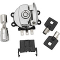 Drag Specialties Side Hinge Ignition Switch with Fork Lock - Chrome | 21-0209K