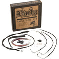 Burly Brand Complete Black Vinyl Handlebar Cable/Brake Line Kit | B30-1234