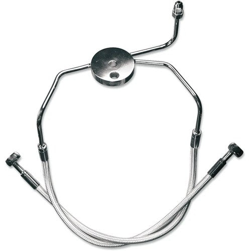 Magnum Front Brake Line - Non-ABS - Sterling Chromite - Lower - FXD/XL | 37003
