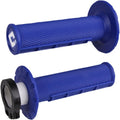 Odi Blue Half Waffle MX Grips | H36HWU