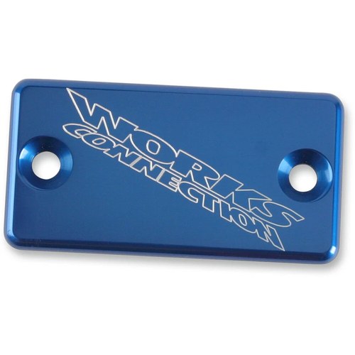 Works Connection Aluminum Front Brake Reservoir Cover (Blue) 21-020