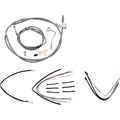 Burly Brand Complete Stainless Braided Handlebar Cable/Brake Line Kit | B30-1159