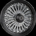 Harddrive Front 48 Spoke Wheel Black Single Disc 16X3.5 25mm 08-Up | 052-02541