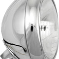 HardDrive 7in Grooved Chrome Headlight Bottom Mount - 12v 60/55w H4 | L20-6084GD