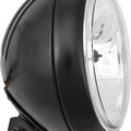 HardDrive 7in Grooved Black Headlight Bottom Mount 12v 60/55w H4 | L20-6084GDBE