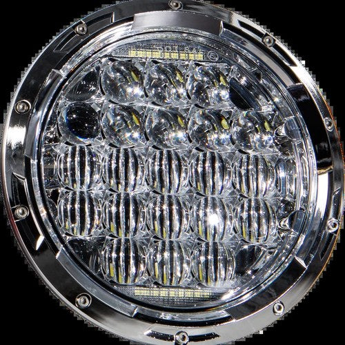 Harddrive Led Headlight 7" 90W Chrome | 820-0363