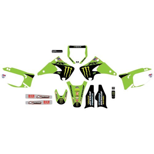 D'Cor Visuals 2021 Monster Energy Complete Graphic Kit, White | 20-20-501