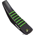 D'Cor Visuals Seat Cover Black W/Green Ribs Kaw | 30-20-080