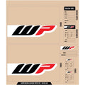 D'Cor Visuals Suspension WP Decal Kit, Black/Red/White | 40-80-144