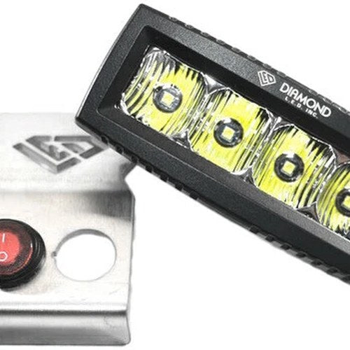 Diamond LED Motorcycle Light Bar W/Battery Universal | UDBK1