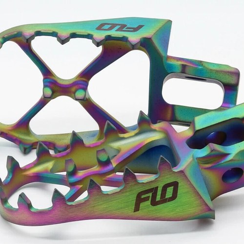 Flo Motorsports Titanium Foot Pegs Jet Fuel Gas/Hus/Ktm | TI-795-2JET