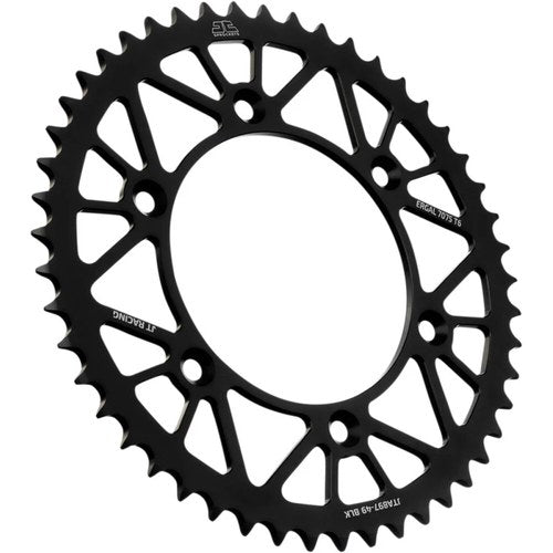 JT Sprockets Rear Racelite Sprocket Alum 49T-520 Blk Hus/Husq/Ktm | JTA897.49BLK