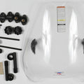National Cycle Deflector Screen DX for 7/8in Handlebars, 15.5in - Clear | N25040