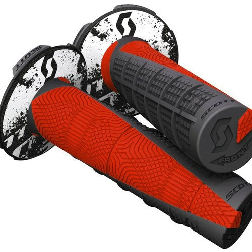 Scott Usa Deuce MX Grips, Black/Neon Red | 219627-4948