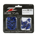 Zeta Aluminum Body Bolt Kit, Blue | ZE88-5676