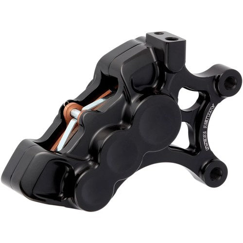 Arlen Ness 6-Piston Brake Caliper - Front Right - Black - 14" | 02-213