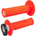 Odi Fluorescent Orange Half Waffle MX Grips | H36HWO