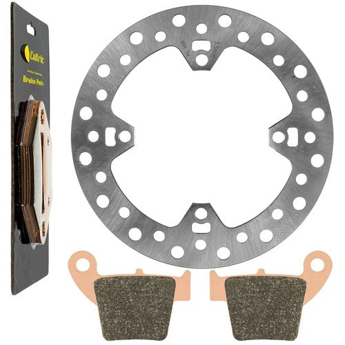 Rear Brake Disc Rotor w/ Sintered Pads For Honda CRF125R CRF250R 2002 2003-2007