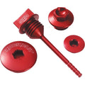 Pro Circuit Engine Plug Kit (Anodized; Mirror; Red) PC4009-0001
