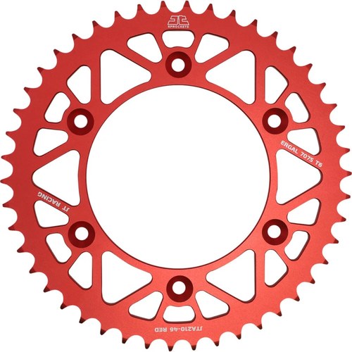 JT Sprockets Rear Racelite Sprocket Alum 47T-520 Red Beta/Hon | JTA210.47RED