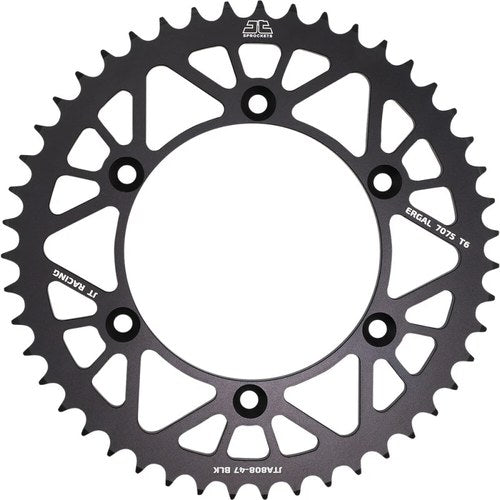 JT Sprockets Rear Racelite Sprocket Alum 48T-520 Blk Kaw/Suz | JTA808.48BLK