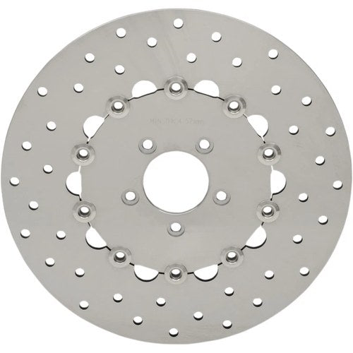 Drag Specialties Front Drilled Brake Rotor - 11.8" | B06-0199AS