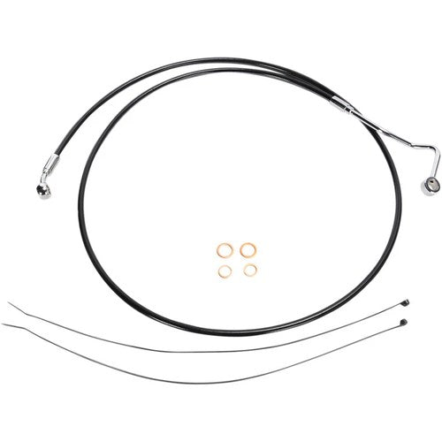 Magnum XR Upper Brake Line - 68" - Black/Chrome Fittings | SBC1401-68