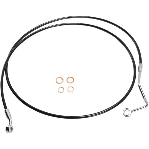 Magnum XR Upper Brake Line - 72" - Black/Chrome Fittings | SBC1401-72