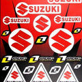 Suzuki / One Industries Motorcycle Sticker Sheet Graphics Set Decal Kit