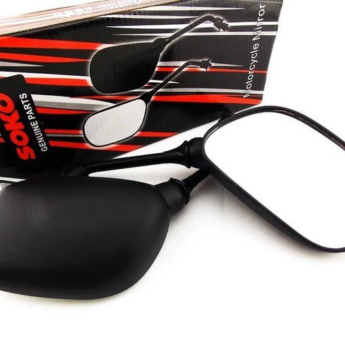 Honda XL200 83-84 Black Oval Soko Rear View Mirrors