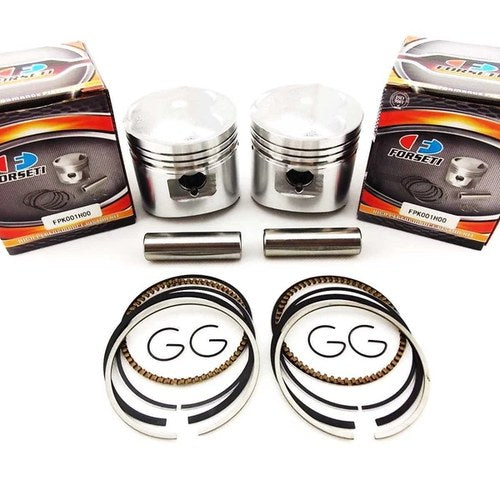Honda CB250N 80-82 Std Forseti Piston Set 62mm Rings Pin Clips