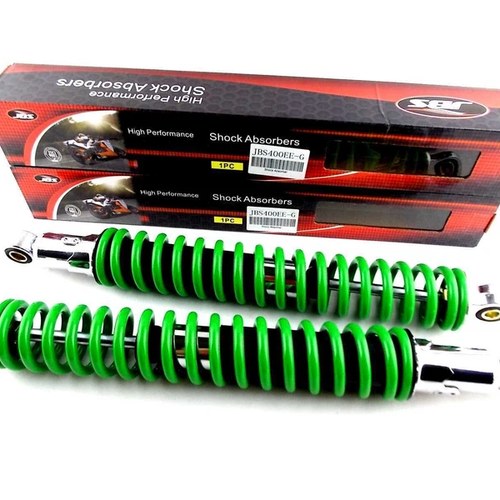 Honda XL125S 400mm GREEN/CHROME Jbs Rear Shock Absorbers Eye TO Eye