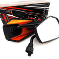 Yamaha DT400 75-78 Black Orange Hex Soko Mirrors