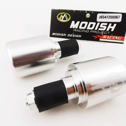 Modish Silver CNC Billet Alloy Bar End Handlebar Ends Weight Slider 22mm 7/8"