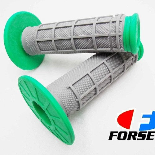 Honda CRF100 Green Grey Forseti Hand Grip Set Handlebar Grips Pair