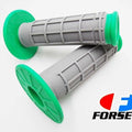 Suzuki RM500 Green Grey Forseti Hand Grip Set Handlebar Grips Pair