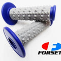 KTM 420 Forseti Blue Grey Diamond Top Handlebar Grip Set Grips