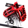 Yamaha XT125 82-83 Jbs Red CNC Billet Alloy Foot Peg Set Pair Footpegs Rest