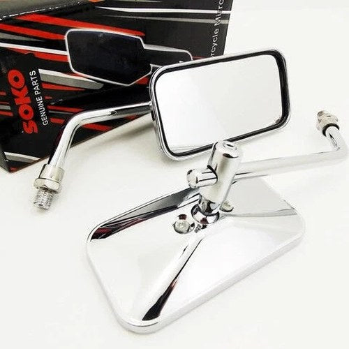 Suzuki VL800 LC Intruder 01-04 Chrome Rectangular Soko Rear View Mirrors