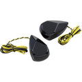 Alloy Art Turn Signal - Black - Smoke/Amber | MRL-1B