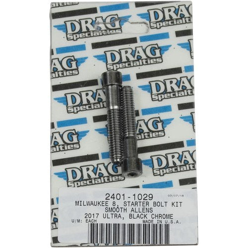 Drag Specialties Bolt Kit M8 Starter Black/Chrome Smooth | MK781SBK