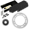 Black O-Ring Drive Chain & Sprockets for Honda CBR900RR Fireblade Sc44/50 00-03