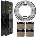 Front Brake Pads & Rear Brake Shoes for Suzuki VS750GLP Intruder 750 1988-1991