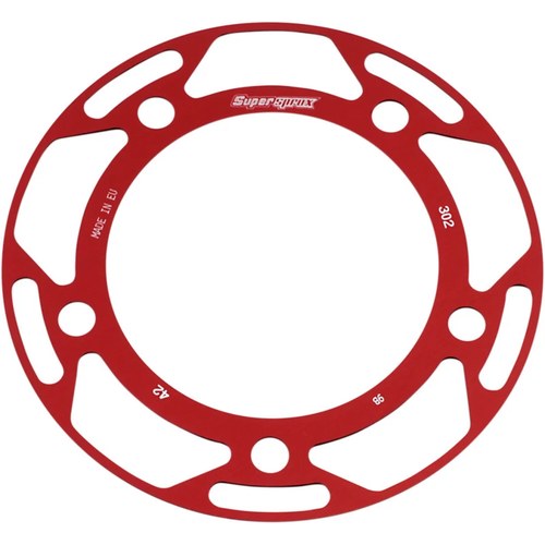 Supersprox Rear Edge Sprocket Color Disk Alu 42T-530 Red Hon | RACD-302-42-RED