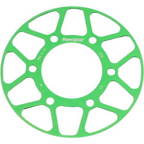 Supersprox Rear Edge Sprocket Color Disk Alu 43T-520 Green | RACD-478-43-GRN